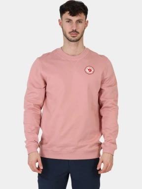 Fjallraven 1960 Logo Badge Sweater M férfi pulóver rózsaszín színben 1