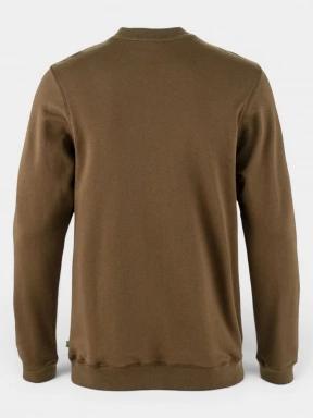 Fjallraven 1960 Logo Badge Sweater M férfi pulóver barna színben 3