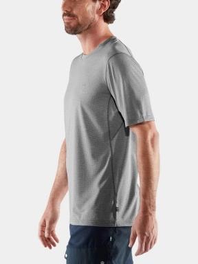 Fjallraven Abisko Day Hike SS M férfi rövid ujjú sport póló szürke színben 3