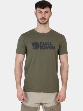 Fjallraven Fjällräven Logo T-shirt M férfi rövid ujjú póló zöld színben 1