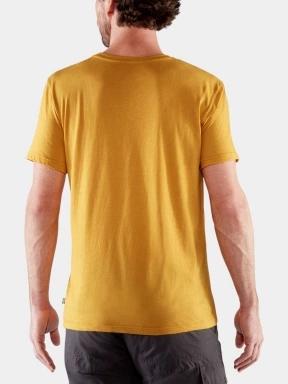 Fjallraven Fjällräven Logo T-shirt M férfi rövid ujjú póló sárga színben 3