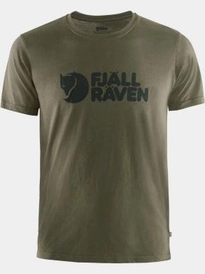 Fjallraven Fjällräven Logo T-shirt M férfi rövid ujjú póló zöld színben 1