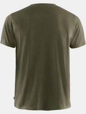 Fjallraven Fjällräven Logo T-shirt M férfi rövid ujjú póló zöld színben 3