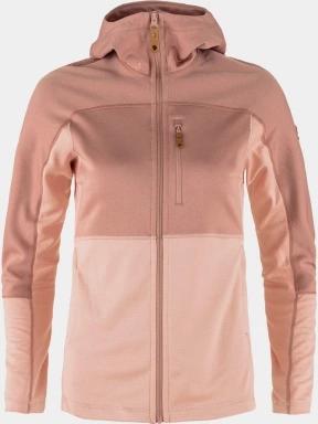 Fjallraven Abisko Trail Fleece W női kapucnis pulóver rózsaszín színben 1