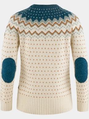 Fjallraven Övik Knit Sweater W női kötött pulóver homok színben 3