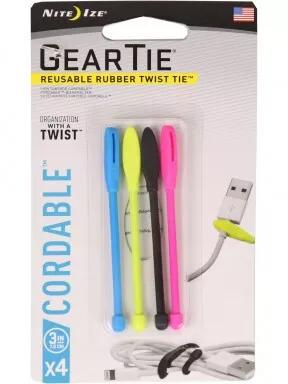 Niteize Gear Tie Cordable kábelkötegelő kábelkötegelő fehér színben 1