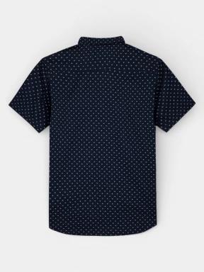 TBS Kevincha férfi rövid ujjú ing sötétkék színben 3