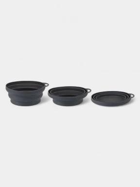 Lifemarque Silicone Ellipse Flexi-Bowl összecsukható tányér szürke színben 3
