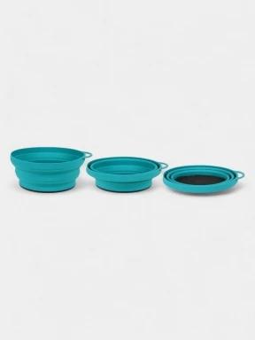 Lifemarque Silicone Ellipse Flexi-Bowl összecsukható tányér kék színben 3