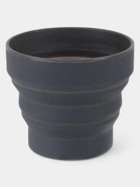 Lifemarque Silicone Ellipse Flexi-Mug összecsukható pohár szürke színben 1