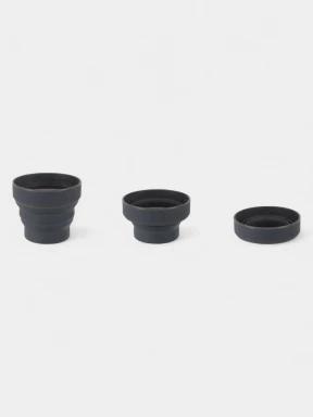 Lifemarque Silicone Ellipse Flexi-Mug összecsukható pohár szürke színben 3