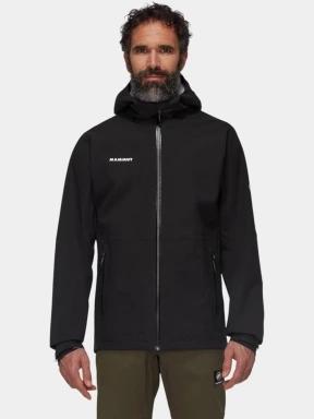 Mammut Linard Guide HS Hooded Jacket férfi vízhatlan túrakabát fekete színben 1