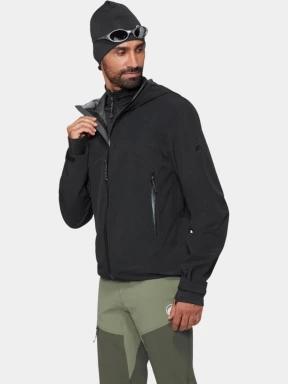 Mammut Crag HS Hooded Jacket férfi vízhatlan túrakabát fekete színben 3