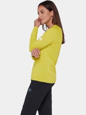 Mammut Ducan FL Longsleeve női aláöltöző felső sárga színben 3