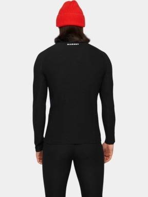 Mammut Tree Wool Thermal FL Half Zip Longsleeve férfi hosszú ujjú sport póló fekete színben 3
