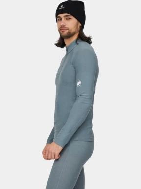 Mammut Tree Wool Thermal FL Half Zip Longsleeve férfi hosszú ujjú sport póló szürke színben 3