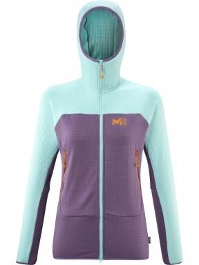 Millet Fusion Grid Hoodie W női polár pulóver lila színben 1