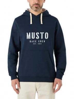 Musto M Classic Musto Hoodie férfi kapucnis pulóver sötétkék színben 1