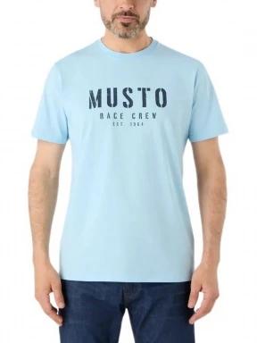 Musto M Classic Musto Ss Tee férfi rövid ujjú póló világoskék színben 1