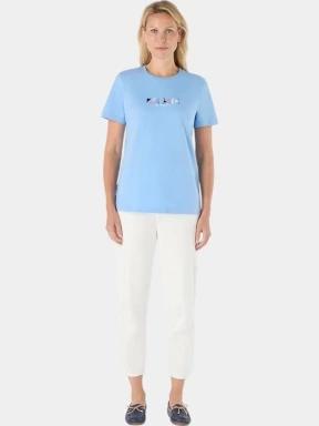 Musto W 1964 Graphic Ss Tee női rövid ujjú póló világoskék színben 1