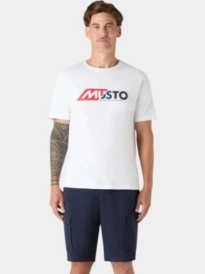 Musto M Marine Graphic SS férfi rövid ujjú póló fehér színben 1