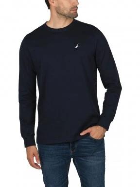 Nautica Ronan LS T-Shirt férfi hosszú ujjú póló sötétkék színben 1
