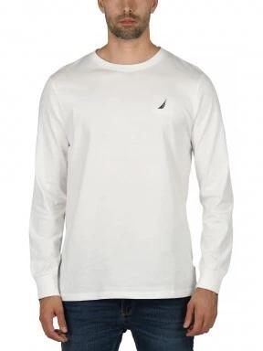 Nautica Ronan LS T-Shirt férfi hosszú ujjú póló fehér színben 1