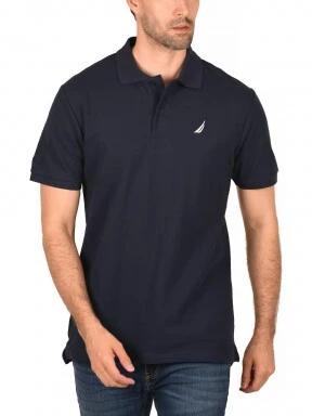 Nautica Calder Polo Shirt férfi galléros póló sötétkék színben 1