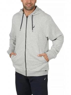 Nautica Helder FZ Hoody férfi kapucnis pulóver szürke színben 1