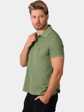 Nautica Cast Polo Shirt férfi galléros póló oliva színben 3
