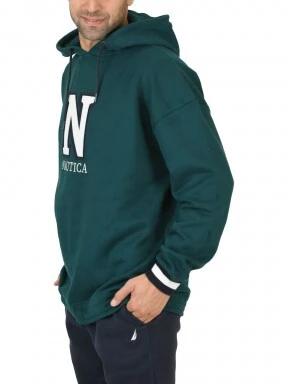Nautica Snyder Oversized Hoody férfi pulóver világoskék színben 3