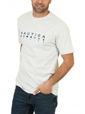 Nautica Noah T-Shirt férfi rövid ujjú póló fehér színben 1