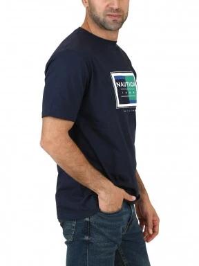 Nautica Finn T-Shirt férfi rövid ujjú póló sötétkék színben 3