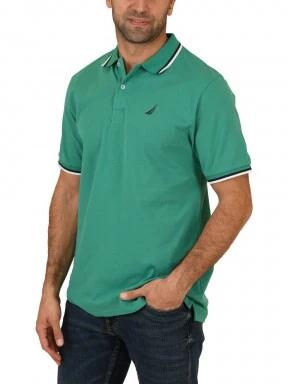Nautica Platte Polo Shirt férfi galléros póló zöld színben 1