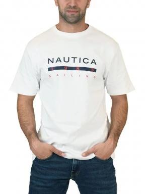 Nautica Lorkan T-Shirt férfi rövid ujjú póló fehér színben 1