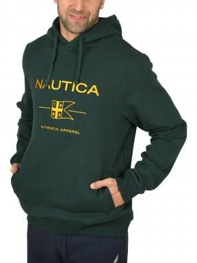 Nautica Nate OH Hoody férfi kapucnis pulóver zöld színben 1