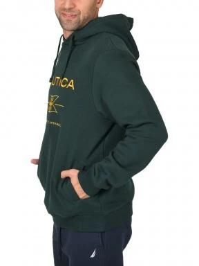 Nautica Nate OH Hoody férfi kapucnis pulóver zöld színben 3