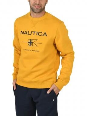 Nautica Tucker Sweatshirt férfi pulóver sárga színben 1