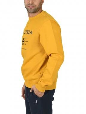 Nautica Tucker Sweatshirt férfi pulóver sárga színben 3