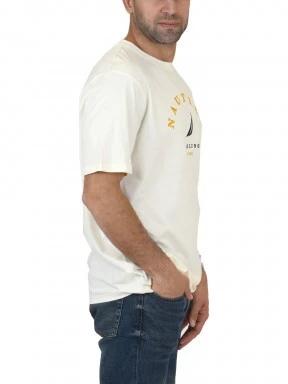 Nautica Schooner T-Shirt férfi rövid ujjú póló fehér színben 3