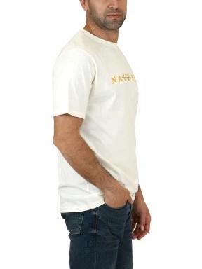 Nautica Laszlo T-Shirt férfi rövid ujjú póló homok színben 3
