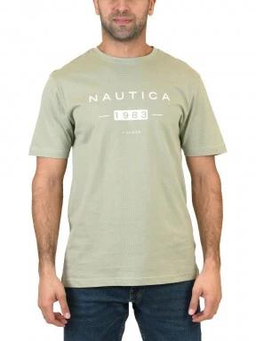 Nautica Clarke T-Shirt férfi rövid ujjú póló zöld színben 1