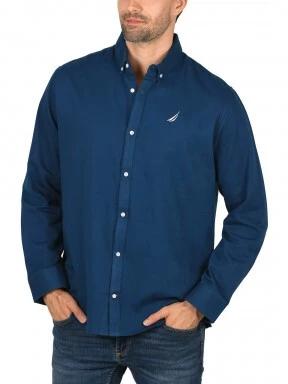 Nautica Tidwell LS Shirt férfi hosszú ujjú ing sötétkék színben 1