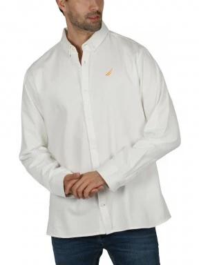 Nautica Tidwell LS Shirt férfi hosszú ujjú ing fehér színben 1