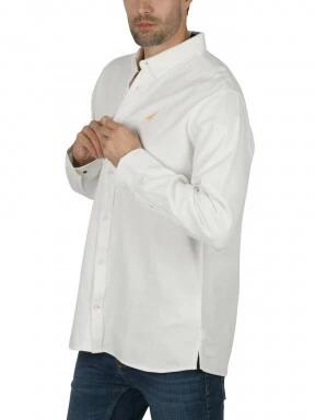 Nautica Tidwell LS Shirt férfi hosszú ujjú ing fehér színben 3