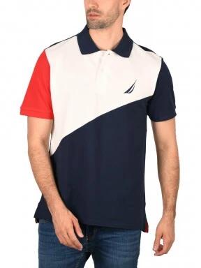Nautica Buck Polo Shirt férfi galléros póló sötétkék színben 1