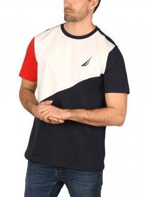 Nautica Falk T-Shirt férfi rövid ujjú póló sötétkék színben 1