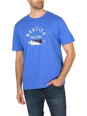 Nautica Levi T-Shirt férfi rövid ujjú póló kék színben 1