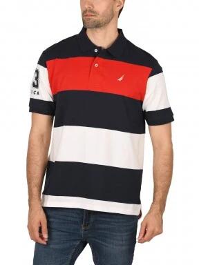Nautica Dash Polo Shirt férfi galléros póló sötétkék színben 1