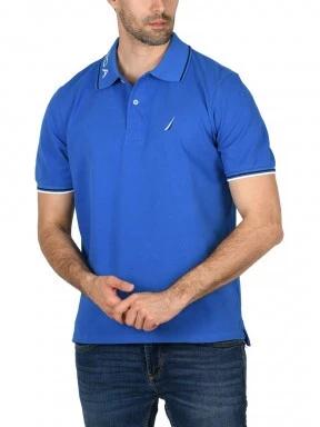 Nautica Bromley Polo Shirt férfi galléros póló kék színben 1